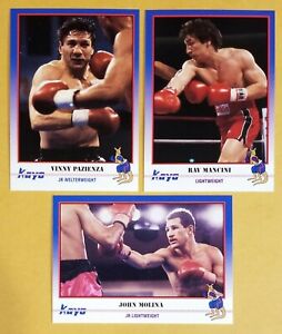 1991 Kayo Boxing VINNY PAZIENZA #104, RAY MANCINI #86 , JOHN MOLINA #153  lot(3)
