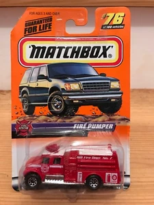 MATCHBOX 1999 #76 of 100 FIRE PUMPER Fire Rescue Diecast 36490 - Picture 1 of 7