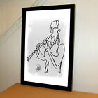 Clarinet Player Classical Music Poster Print Wall Art 11x17