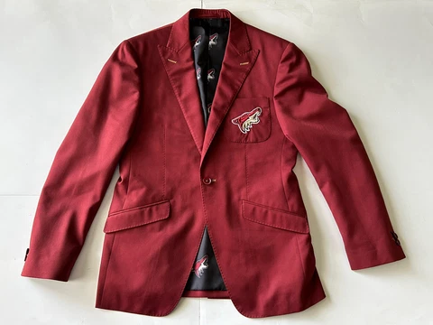 AMAZING Custom NHL Phoenix Coyotes Derek Stepan Peyman Umay Blazer Jacket Cover
