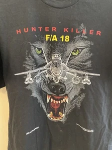 Hunter Killer FA18 Super Hornet Fighter Double Side T-Shirt Blackbird Gr. XL - Bild 1 von 7