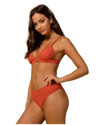 Parte inferior de bikini Rip Curl Premium Surf Cheeky corte alto óxido talla S 4474 Foto 1 de 2