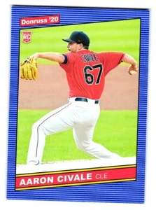 2020 Donruss # 254 Aaron Civale Cleveland Indians - Bild 1 von 2
