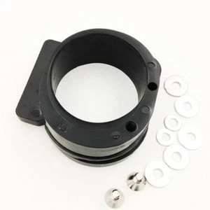 Black Air Filter Intake Adapter For Yamaha Warrior Wolverine 2004-2015 - Picture 1 of 5