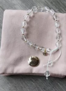 Bracciale Impilabile Rosa Lola Trasparente Colore Perline Regolabile Lola Rose - Foto 1 di 11