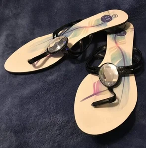 If Carrini Designer Sandalen/Flip Flops Größe 7 1/2 Medium Neu - Bild 1 von 9