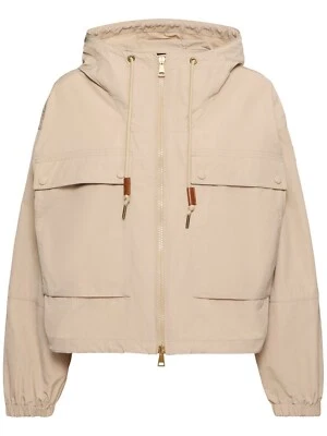 Chaqueta con capucha beige para mujer MONCLER Sauvan $1495 nueva Foto 1 de 3