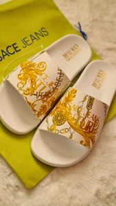 Jeans couture da donna bianchi/oro Versace taglia 5 - Foto 1 di 9