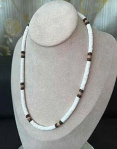 Handmade Authentic Puka Shell Necklace Sets For Men & Woman Custom Made ๐ - Picture 1 of 8