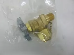 NEW! Western Oxygen 1/2" NPT Male X 7/8" - 14 RH Male Brass Station Valve - Picture 1 of 3