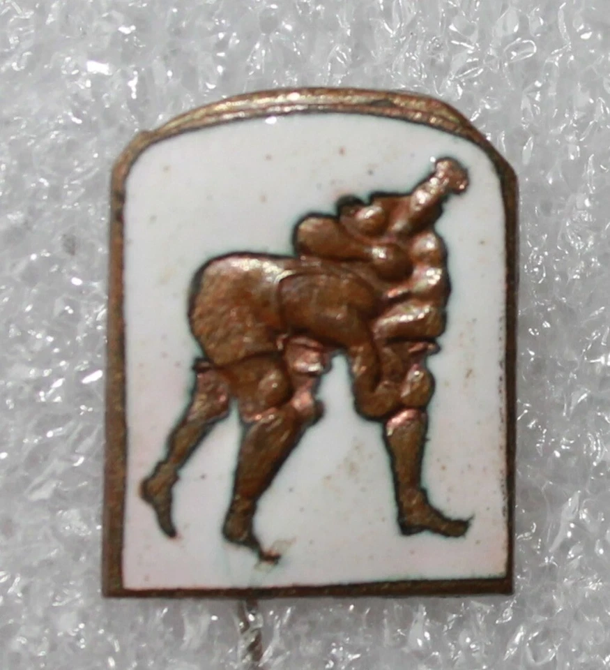 Pins badge pin LUTTE Fight Roumanie. années 50/60  - Photo 1/1