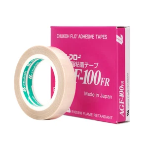 PTFE Glass Cloth Adhesive Tape 0.18x13mm x10m Chukoh AGF-100FR for Heat Sealing - Picture 1 of 3