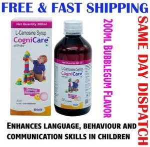 Shield Cognicare L-Carnosine Syrup (200ml) Bubblegum Flavor - Picture 1 of 3