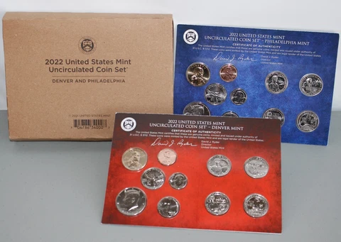 2022 Annual P D Uncirculated 20 Coin US Mint Set Cover