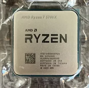 AMD Ryzen 7 5700X AM4 CPU Processor 65W 3.4 GHz up to 4.6GHz 8-Cores R7 5700X