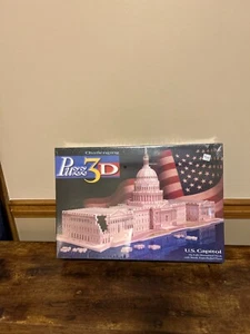 New Vintage 1994 Puzz 3D U.S. Capitol Puzzle Challenging 718pcs Sealed Y3 - Picture 1 of 6