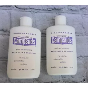 Campsuds Lavender Bath & Shampoo 8 oz Total (2-4oz bottles) - Foto 1 di 3
