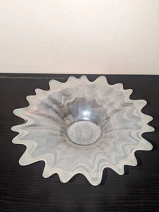 Lavorazione Arte Vintage Iridescente Murano Venato Piatto Caramelle/Gioielli - Foto 1 di 5
