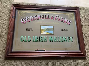 O'Connell & Flynn Old Irish Whiskey Galway Bay Distillery Pub Mirror 37" x27" - Picture 1 of 10
