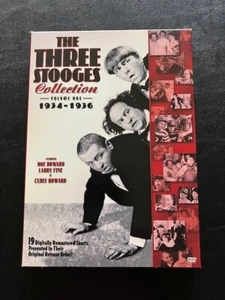 Box Set of 2 DVDs- The Three Stooges Collection- Volume 1- 1934-1936- 19 Shorts - Foto 1 di 12