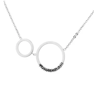 Ernstes Design Collier Halskette K840 Edelstahl Hämatit - Bild 1 von 3