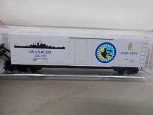 MICROTRAINS~#03800405-USS SALEM NAVY #5-50' BOXCAR #CA-139-NO END PIC~ N-SCALE - Picture 1 of 3