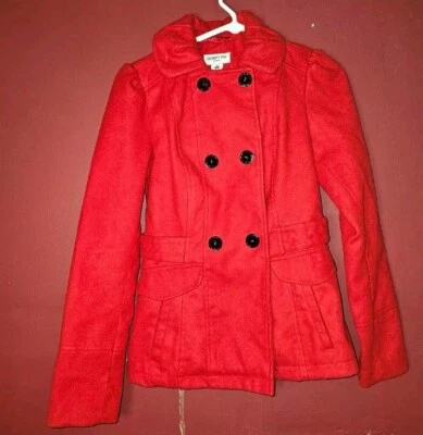 Celebrity Pink Button Down Red Jacket Size Womans XS - Image 1 of 3