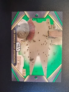 Topps Star Wars Green Parallel /75 Obi-Wan Kenobi #4 An Ominous Ship Approaches - Picture 1 of 3