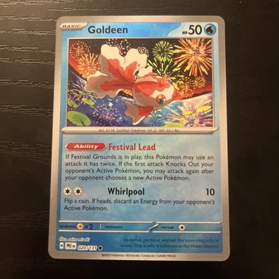 Goldeen (Master Ball Pattern) 020/131 Holo - Pokemon SV: Prismatic Evolutions - Image 1 of 2