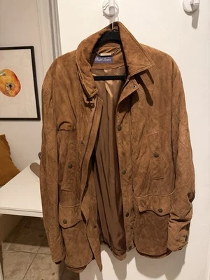 Ralph Lauren Purple Label Tan Suede Jacket Size XL Excellent Condition - Image 1 of 3