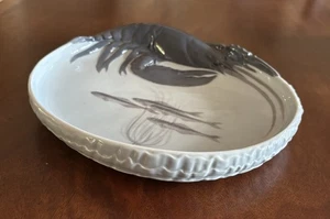 Erik Nielsen for Royal Copenhagen 485 Lobster Plate Danish Porcelain Mid Century - Picture 1 of 9