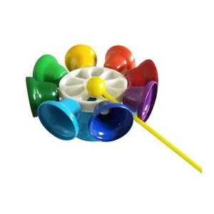 8 Note Hand Bell Toys Colorful Rotation Bell Quality Sound Musical Instrument - Picture 1 of 6