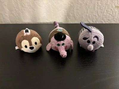 РЕДКИЙ ЛОТ ТОВАРОВ DISNEY TSUM TSUM ЧИП БИНГ БОНГ И СТРАХ 3,5 ДЮЙМА МИНИ ПЛЮСЫ  - Изображение 1 из 4