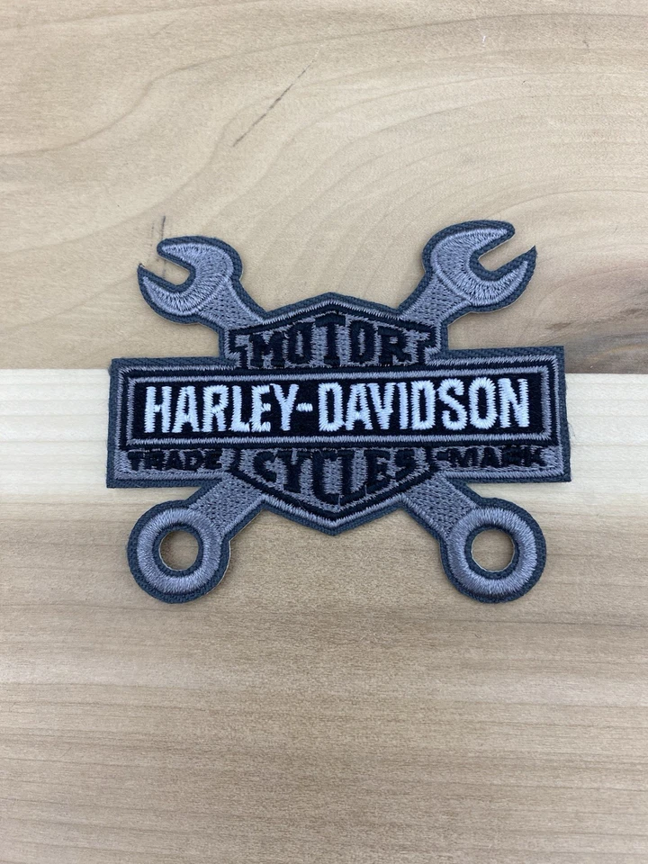 3” Embroidered Harley Davidson Iron On Patch - Image 1 of 1