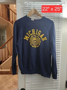 Vintage University Of Michigan Wolverines Sweatshirt U Of M 80's NCAA Large L - Bild 1 von 3