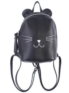 T-Shirt und Jeans Micro Cat Rucksack in Schwarz Auslaufmodell. - Bild 1 von 9