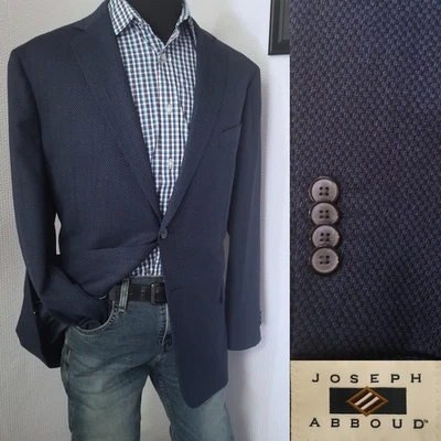 Chaqueta Abrigo Deportivo Joseph Abboud Para Hombre Sin Estructura 46R Azul Tejido Cesta Foto 1 de 4