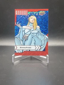 Upper Deck Marvel Annuale 2022-23 #29 Emma Frost Blu Scintillante - Foto 1 di 2