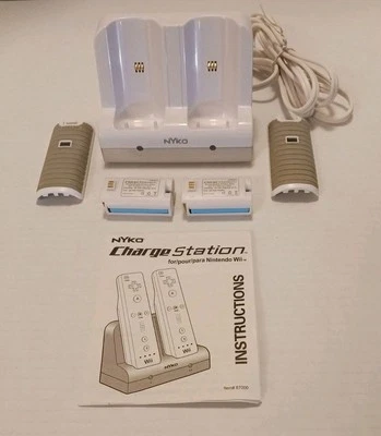 Nyko 87000-A50 Nintendo Wii Remote Charging Docking Station with 2 Battery Packs - Image 1 of 4