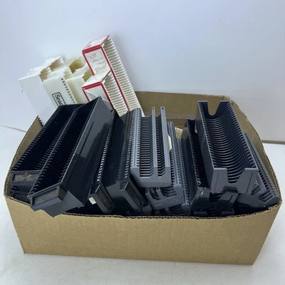 Lot 30+ Vintage Plastic Slide File Tray Bell Howell Sears Revere 36ct 40ct - Image 1 of 4