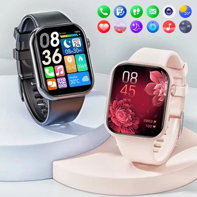 2025 Smart Watch For Men/Women, Waterproof Bluetooth Smartwatch iPhone Samsung - Image 1 of 4