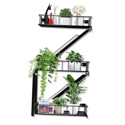 Fire Escape Shelf Wall Floating Shelves New York Metal Decorative Wall  - Image 1 of 4