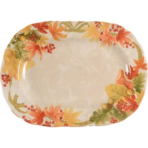 222 Fifth Autumn Celebration Oval Serving Platter 8441038 - Picture 1 of 1