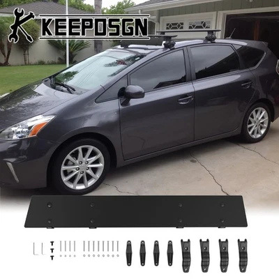 Kit deflector de aire carenado de viento barras transversales portaequipajes de techo para Toyota Prius Foto 1 de 4