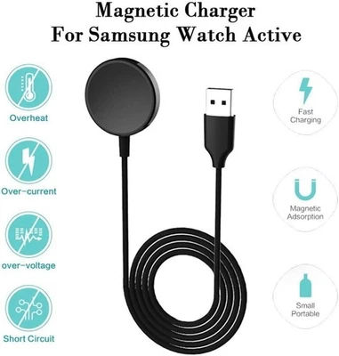 For Samsung Galaxy Watch 8/76/5/4/3/Active 2/ Active Wireless USB Cable Charger - Image 1 of 4