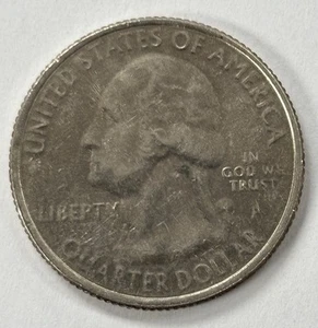 2016-P Theodore Roosevelt North Dakota Quarter Error Weak Strike + Rev. Die Chip - Picture 1 of 5