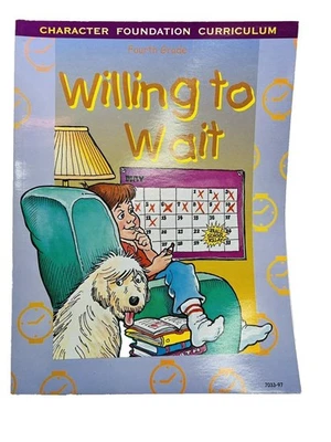 Willing to Wait Student Workbook~Fourth Grade~Character Foundation ACSI PB~D1 10 - Image 1 of 4