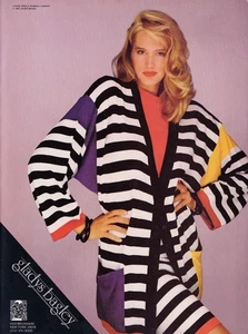 1987 Gladys Bagley Ashley Richardson fashion 1-page MAGAZINE AD - Picture 1 of 1
