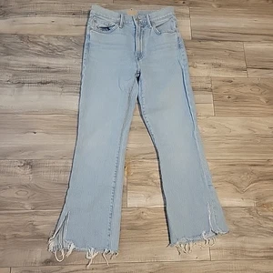 MOTHER Jeans Damen 26 Insider Crop Step Chew Distressed Tanzen auf Kohlen - Bild 1 von 16