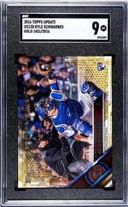 2016 Topps Update #US-138 Kyle Schwarber Gold Rookie RC /2016 SGC 9 NM POP 1 - Picture 1 of 2